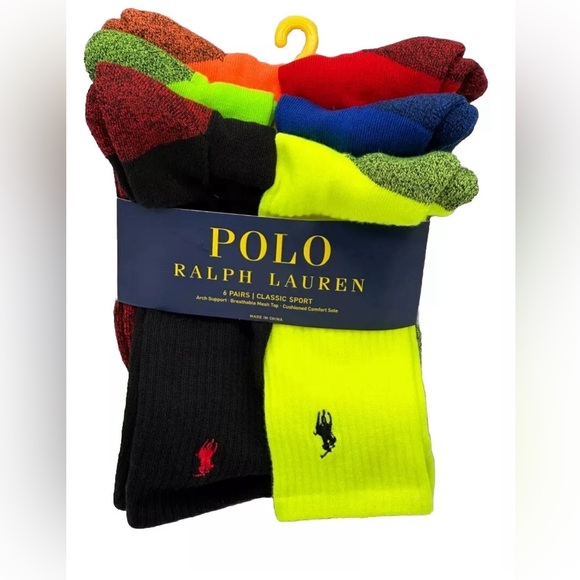 Polo Ralph Lauren Cushioned Crew Socks - Picture 9 of 16